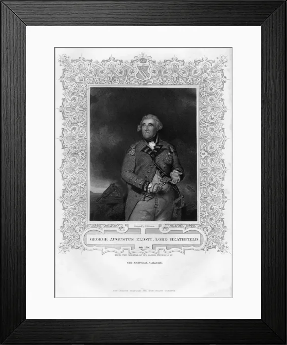 Framed Print : George Augustus Eliott (1717-1798), 1st Baron Heathfield, 19th century. Artist: H Robinson Framed Print : George Augustus Eliott (1717-1798), 1st Baron Heathfield, 19th century. Artist: H Robinson