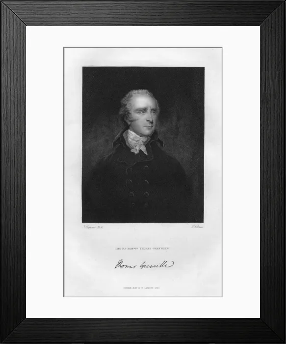 Framed Print : Thomas Grenville (1755-1846), British politician and bibliophile, 19th century. Artist: TA Dean