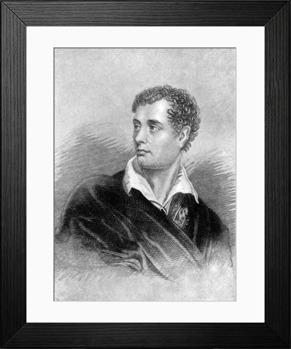 Framed Print : Lord Byron, Anglo-Scottish poet, (1912) Framed Print : Lord Byron, Anglo-Scottish poet, (1912)