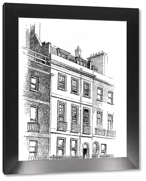 Lord Byrons house, 4 Bennet Street, St James, London, 1912. Artist: Frederick Adcock