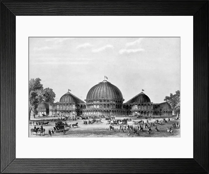 Framed Print : The Great Exhibition at Dublin, 1853, (c1920) Framed Print : The Great Exhibition at Dublin, 1853, (c1920)