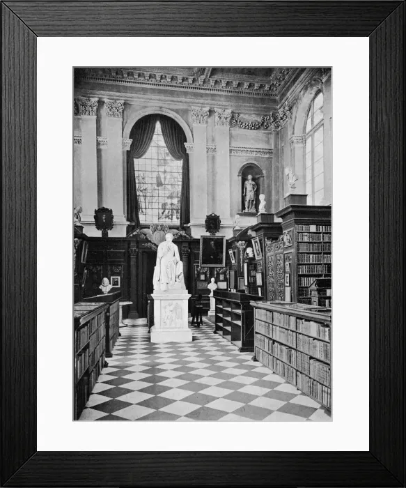 Framed Print : Lord Byrons statue, Trinity College Library, Cambridge, 1902-1903. Artist: HC Leat Framed Print : Lord Byrons statue, Trinity College Library, Cambridge, 1902-1903. Artist: HC Leat