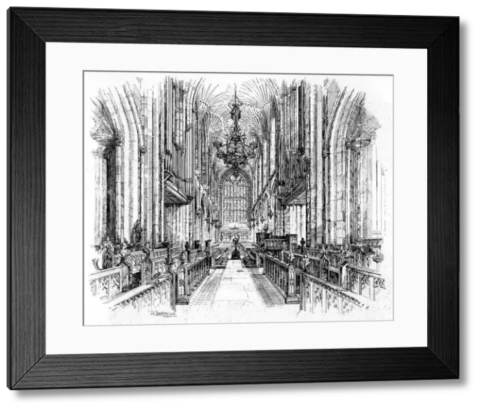 Framed Print : Bath Abbey, Bath, Somerset, 1902-1903. Artist: Edward J Burrows Framed Print : Bath Abbey, Bath, Somerset, 1902-1903. Artist: Edward J Burrows