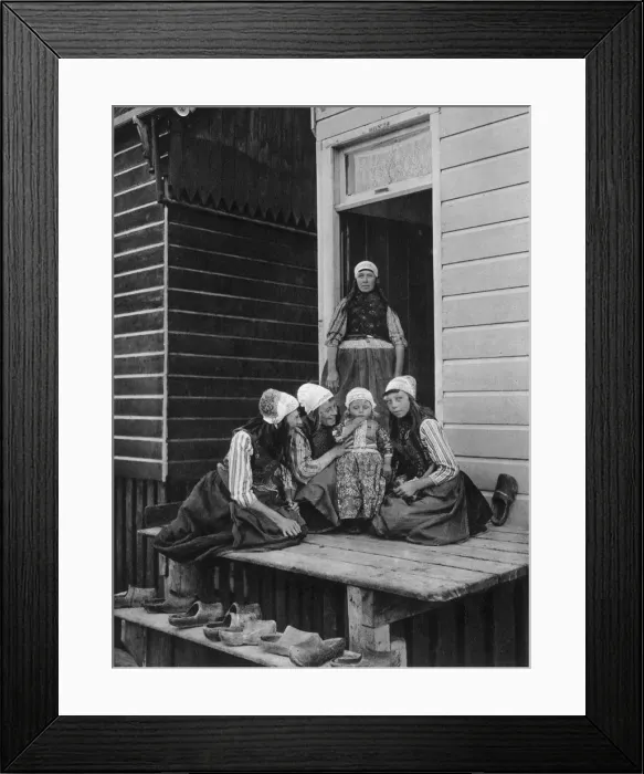 Framed Print : The pride of the family, Marken, Netherlands, c1934