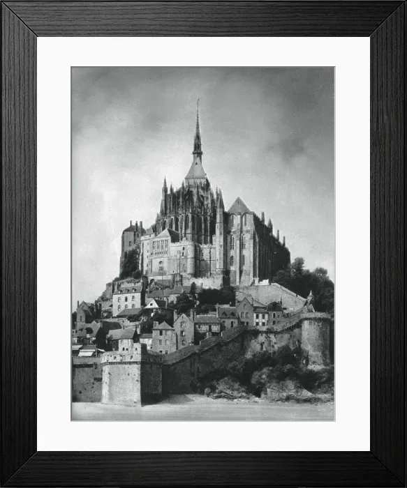 Framed Print : Mont Saint-Michel, Normandy, France, 1937. Artist: Martin Hurlimann Framed Print : Mont Saint-Michel, Normandy, France, 1937. Artist: Martin Hurlimann