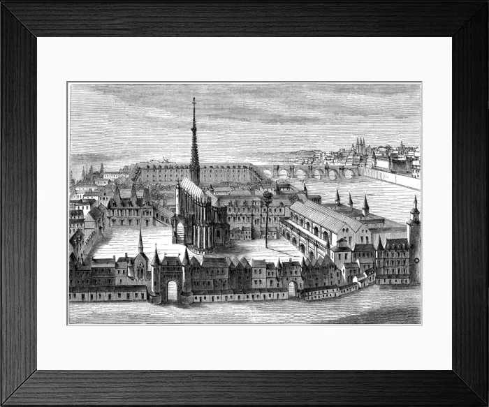 Framed Print : The palace, 16th century (1849) Framed Print : The palace, 16th century (1849)