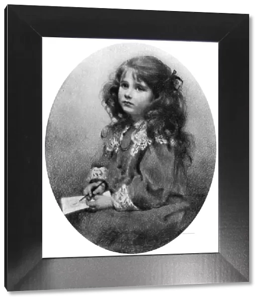 The Queen Mother as a child, c 1905 (1910). Artist: Mabel Emily Hankey
