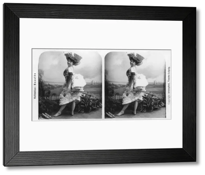 Framed Print : Portrait of a costumed woman, early 20th century. Artist: Aristophot Framed Print : Portrait of a costumed woman, early 20th century. Artist: Aristophot