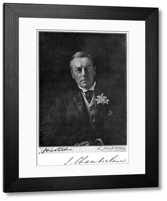 Framed Print : Joseph Chamberlain (1836-1914), British businessman, politician and statesman, 1905. Artist: Histed Framed Print : Joseph Chamberlain (1836-1914), British businessman, politician and statesman, 1905. Artist: Histed