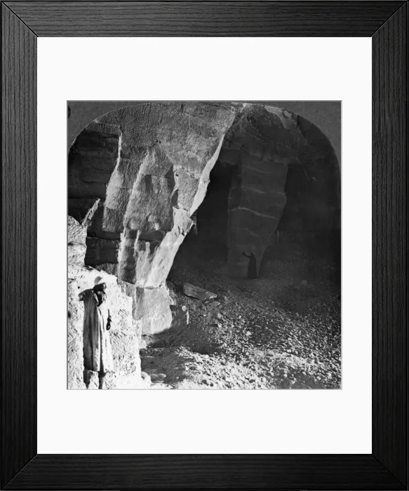 Framed Print : Quarry chambers of Masara, Egypt, 1905. Artist: Underwood & Underwood Framed Print : Quarry chambers of Masara, Egypt, 1905. Artist: Underwood & Underwood