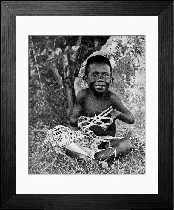 Framed Print : Kiwai child, living at the entrance to the Fly River, New Guinea, 1922. Artist: WN Beaver Framed Print : Kiwai child, living at the entrance to the Fly River, New Guinea, 1922. Artist: WN Beaver