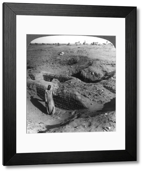 Framed Print : The brick store chambers of Pithom, built by Hebrew bondsmen, Egypt, 1905. Artist: Underwood & Underwood Framed Print : The brick store chambers of Pithom, built by Hebrew bondsmen, Egypt, 1905. Artist: Underwood & Underwood
