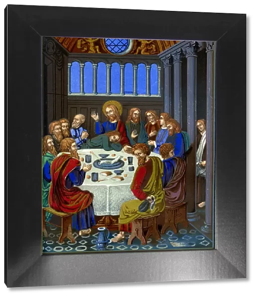 Representation of The Last Supper on enamelled copper, 16th century (1849). Artist: Franz Kellerhoven