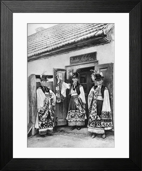 Framed Print : Young priests in costume in rural Hungary, 1926. Artist: AW Cutler Framed Print : Young priests in costume in rural Hungary, 1926. Artist: AW Cutler