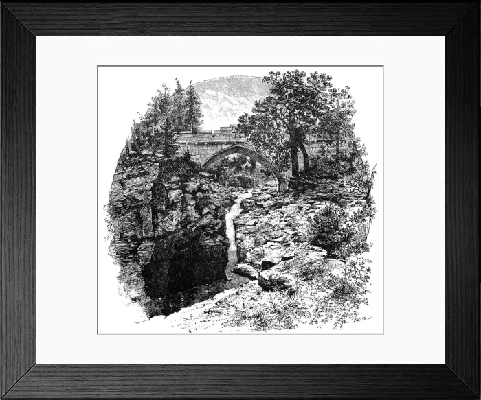 Framed Print : The Linn of Dee, Aberdeenshire, Scotland, 1900. Artist: GW Wilson and Company Framed Print : The Linn of Dee, Aberdeenshire, Scotland, 1900. Artist: GW Wilson and Company