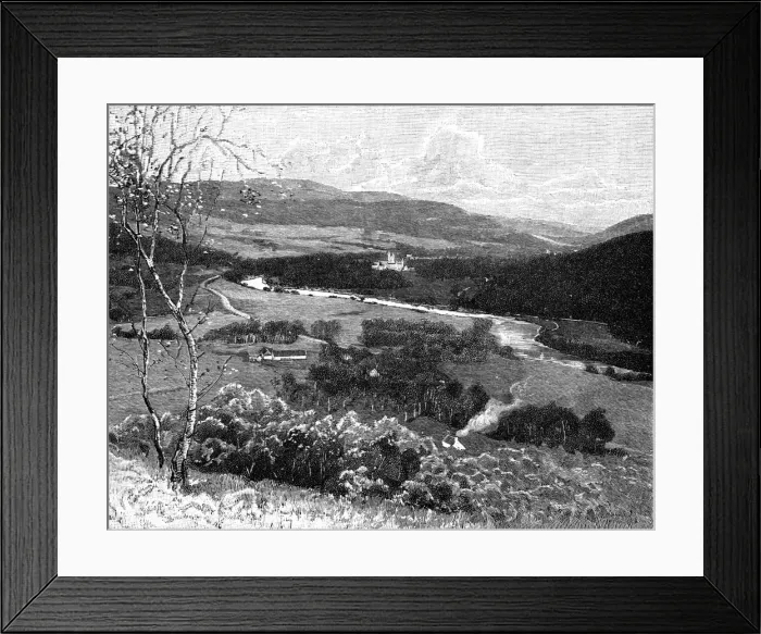 Framed Print : Balmoral Castle from Craig Nordie, Scotland, 1900. Artist: GW Wilson and Company Framed Print : Balmoral Castle from Craig Nordie, Scotland, 1900. Artist: GW Wilson and Company