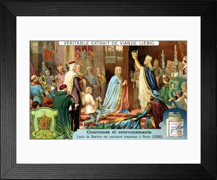 Framed Print : Louis of Bavaria Crowned Emperor of Rome in 1328, (c1900) Framed Print : Louis of Bavaria Crowned Emperor of Rome in 1328, (c1900)