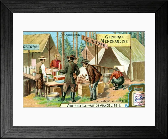 Framed Print : A Shop in Klondyke, c1900 Framed Print : A Shop in Klondyke, c1900