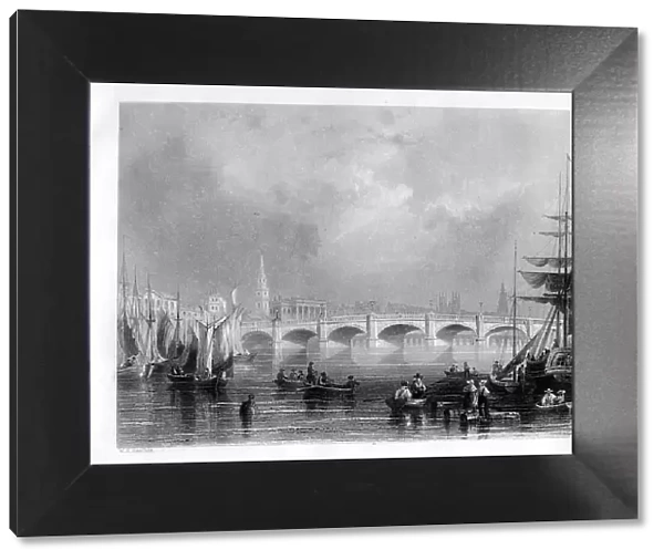 The bridge and Broomielaw Quay, Glasgow, Scotland, 1886. Artist: R Wallis