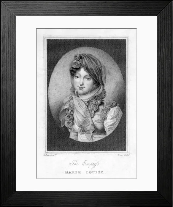 Framed Print : Empress Marie-Louise, second wife of Napoleon, 1831. Artist: Dean Framed Print : Empress Marie-Louise, second wife of Napoleon, 1831. Artist: Dean