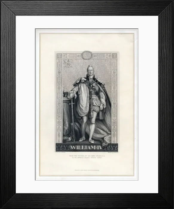 Framed Print : William IV of the United Kingdom, 19th century. Artist: A Krausse Framed Print : William IV of the United Kingdom, 19th century. Artist: A Krausse