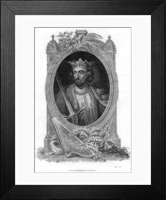 Framed Print : Edward I of England, (1804). Artist: Milton Framed Print : Edward I of England, (1804). Artist: Milton