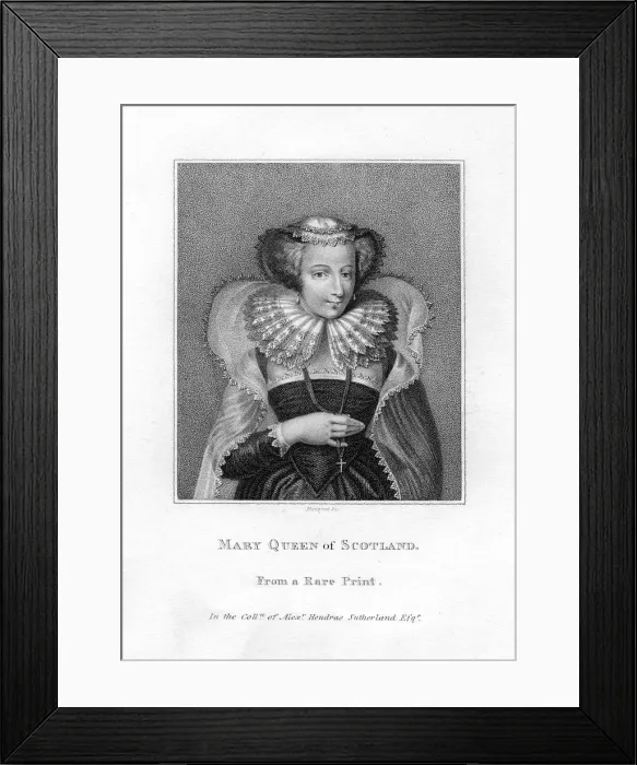 Framed Print : Mary, Queen of Scots, (1542-1587). Artist: Bocquet Framed Print : Mary, Queen of Scots, (1542-1587). Artist: Bocquet