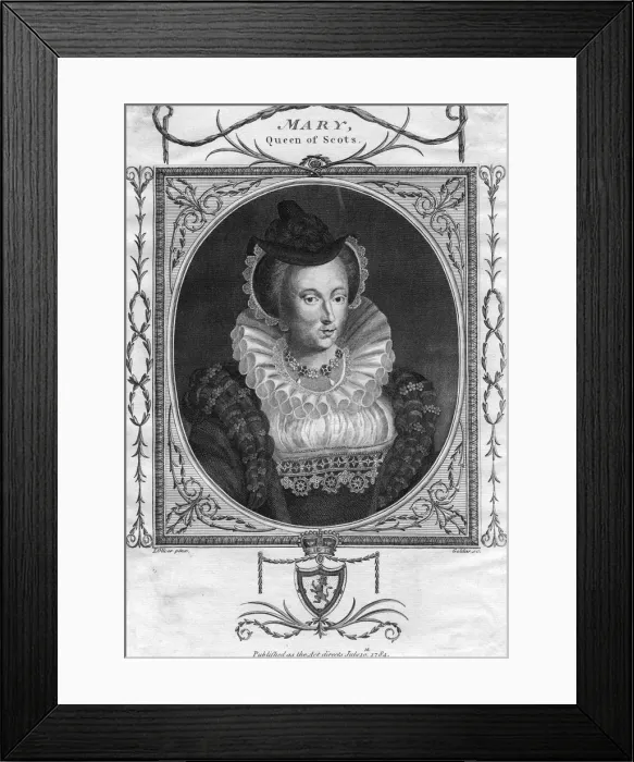 Framed Print : Mary, Queen of Scots, (1784). Artist: Goldar Framed Print : Mary, Queen of Scots, (1784). Artist: Goldar
