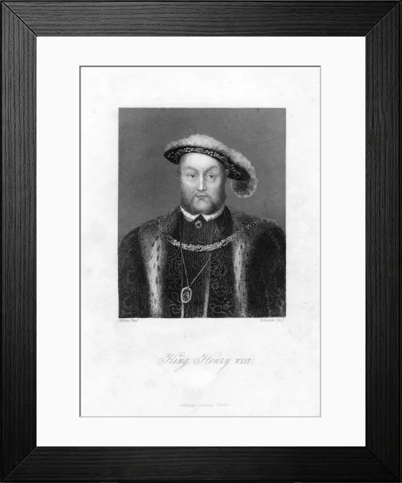Framed Print : Henry VIII of England, (1491-1547). Artist: Edwards Framed Print : Henry VIII of England, (1491-1547). Artist: Edwards