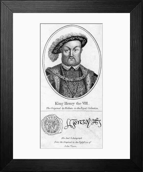 Framed Print : Henry VIII of England, (1491-1547) Framed Print : Henry VIII of England, (1491-1547)