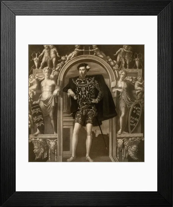 Framed Print : Henry Howard, Earl of Surrey, 1546, (1902). Artist: Guillim Scrots Framed Print : Henry Howard, Earl of Surrey, 1546, (1902). Artist: Guillim Scrots