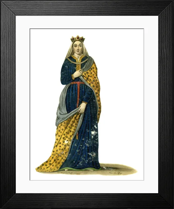 Framed Print : Isabella, Countess of Angouleme and queen consort of England, (1841). Artist: Ed Hargrave Framed Print : Isabella, Countess of Angouleme and queen consort of England, (1841). Artist: Ed Hargrave