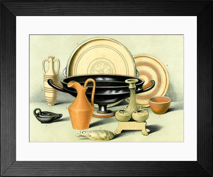 Framed Print : Ceramic Art, Ancient Greek, Cyprian and Etruscan