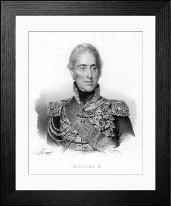 Framed Print : Charles X, King of France, 19th century Framed Print : Charles X, King of France, 19th century