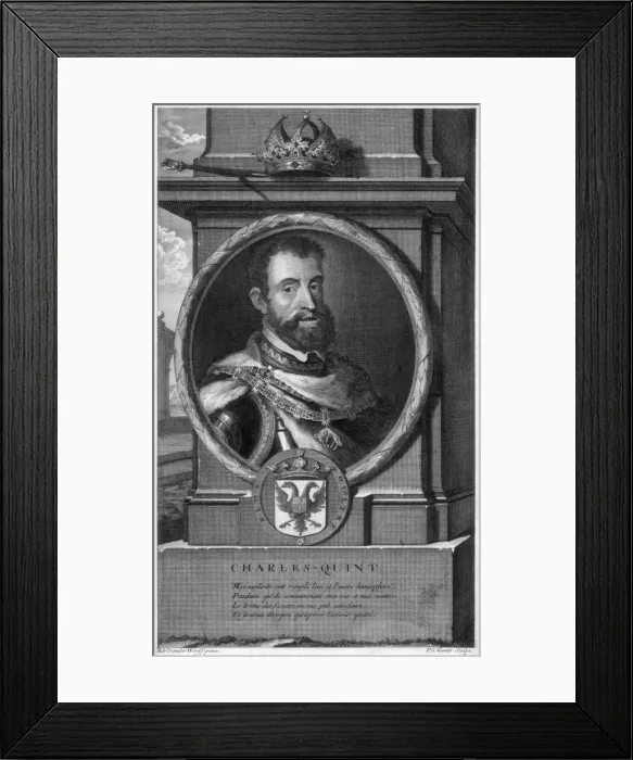 Framed Print : Charles V, King of Spain and Holy Roman Emperor. Artist: Gunst Framed Print : Charles V, King of Spain and Holy Roman Emperor. Artist: Gunst
