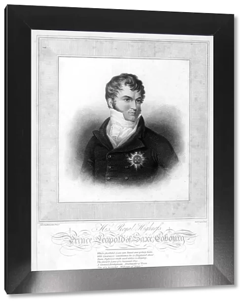 Prince Leopold George Christian Frederick of Saxe-Coburg-Saalfeld, 1818. Artist: Robert Cooper