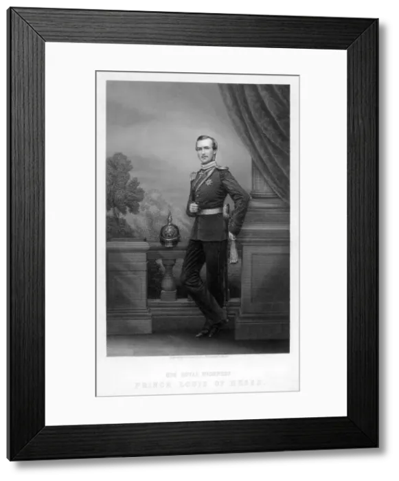Framed Print : Prince Louis of Hesse, 19th century. Artist: DJ Pound Framed Print : Prince Louis of Hesse, 19th century. Artist: DJ Pound