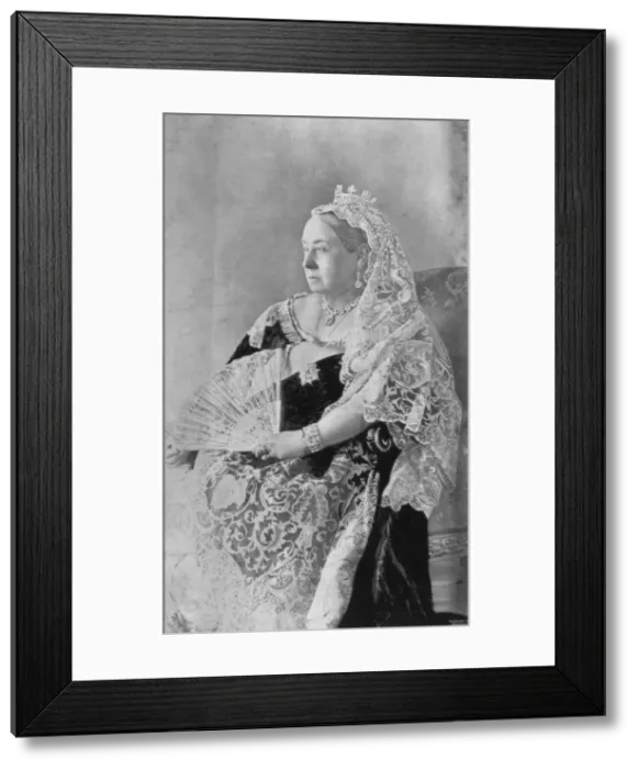 Framed Print : Queen Victoria of the United Kingdom, 1894. Artist: Hughes & Mullins Framed Print : Queen Victoria of the United Kingdom, 1894. Artist: Hughes & Mullins