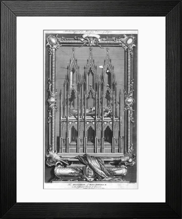 Framed Print : The monument of King Edward II, in the Cathedral Church of Gloucester, 1787. Artist: Goldar Framed Print : The monument of King Edward II, in the Cathedral Church of Gloucester, 1787. Artist: Goldar
