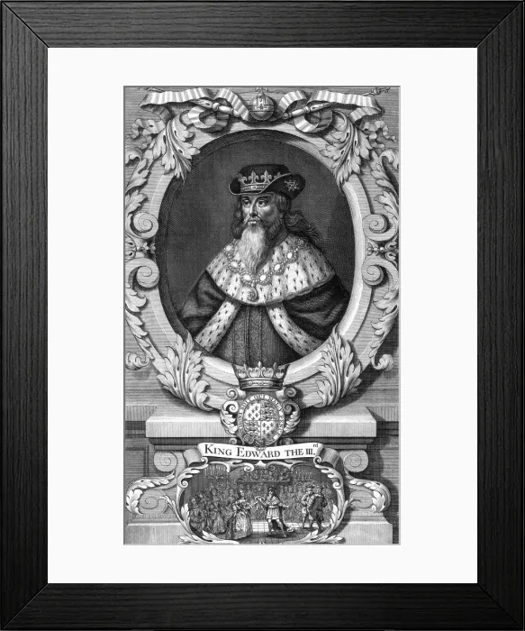 Framed Print : Edward III, King of England. Artist: R Sheppard Framed Print : Edward III, King of England. Artist: R Sheppard