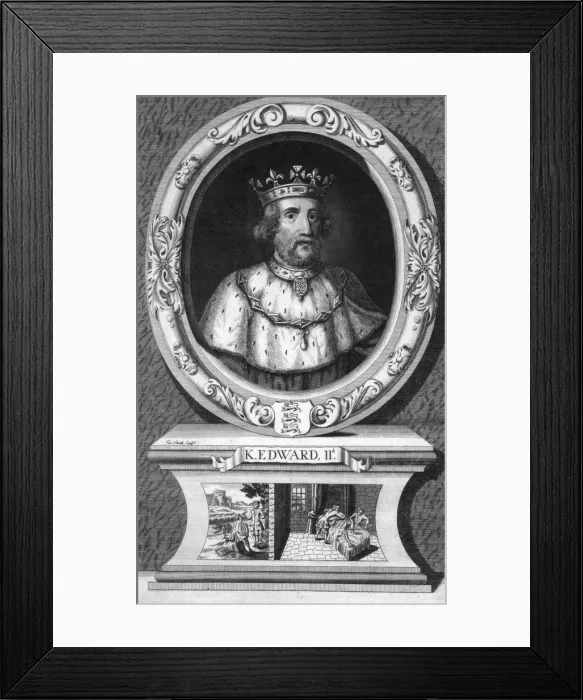 Framed Print : Edward II, King of England. Artist: Smith Framed Print : Edward II, King of England. Artist: Smith