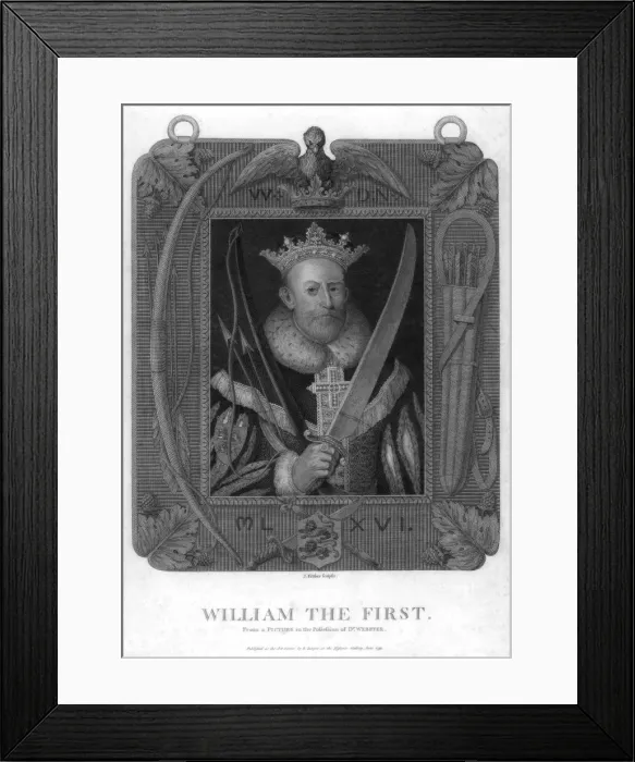 Framed Print : William I, King of England, (1793). Artist: J Fittler Framed Print : William I, King of England, (1793). Artist: J Fittler