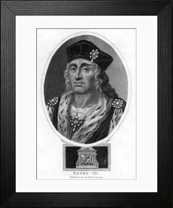 Framed Print : Henry VII of England, (1799). Artist: J Chapman Framed Print : Henry VII of England, (1799). Artist: J Chapman