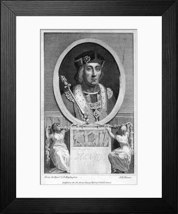 Framed Print : Henry VII of England, (1788). Artist: John Keyse Sherwin Framed Print : Henry VII of England, (1788). Artist: John Keyse Sherwin