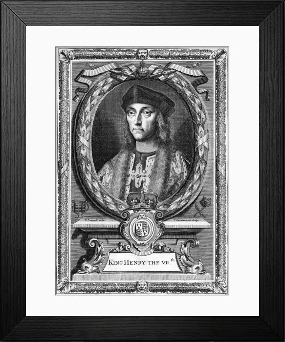 Framed Print : Henry VII of England, (17th century). Artist: Edward Lutterell Framed Print : Henry VII of England, (17th century). Artist: Edward Lutterell