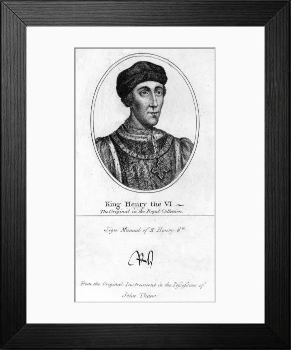 Framed Print : Henry VI of England, (1421-1471) Framed Print : Henry VI of England, (1421-1471)
