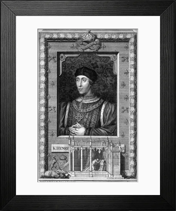 Framed Print : Henry VI of England, (18th century). Artist: George Vertue Framed Print : Henry VI of England, (18th century). Artist: George Vertue