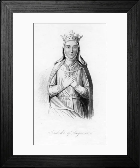 Framed Print : Isabella of Angouleme, (c1187-1246) Framed Print : Isabella of Angouleme, (c1187-1246)