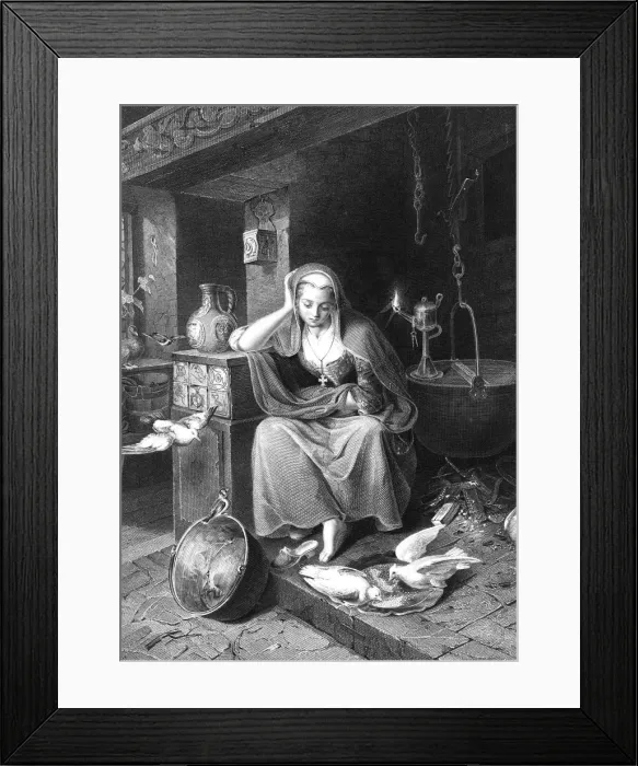 Framed Print : Cinderella, 19th century. Artist: Albert Henry Payne Framed Print : Cinderella, 19th century. Artist: Albert Henry Payne
