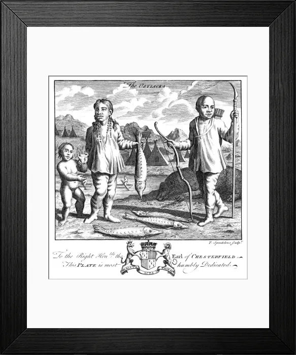 Framed Print : The Ostiacks, 19th century. Artist: T Spendelone Framed Print : The Ostiacks, 19th century. Artist: T Spendelone